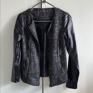 Soya Concepts Twead Black and Gray Jacket Size 36